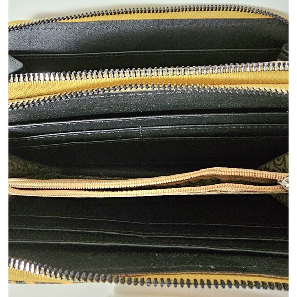 Wristlet Wallet Faux Snake Skin Card Slots Metal Double Zipper 8"x4"x2 "NWOT! - Picture 12 of 14